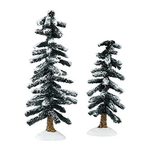 D56 CSPVL Heavy Snowed Trees - Set of 2