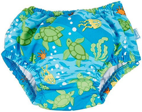 Classics Ultimate Snap Swim Diaper - Aqua Turtles-6 months