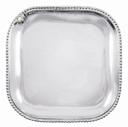 Charms Beaded Square Platter