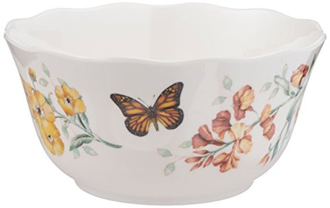Butterfly Meadow Melamine All Purpose Bowl, White