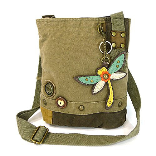 Patch Crossbody Bag - Dragonfly, Olive