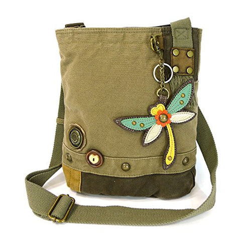 Patch Crossbody Bag - Dragonfly, Olive