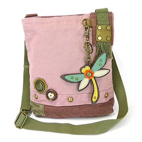 Patch Crossbody Bag - Dragonfly, Pink