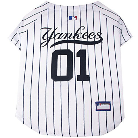 Pets First MLB New York Yankees Dog Jersey, Small