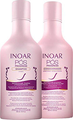 Inoar Professional - POS Progress Shampoo & Conditioner - 250ml / 8.45oz