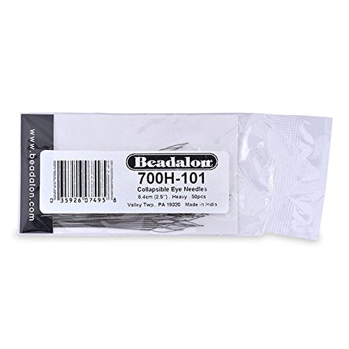 Collapsible Eye Needles, 2.5 in (6.4 cm), Heavy, 50 pc