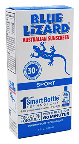 Blue Lizard Spf#30+ Sport Australian Sunscreen 5 Ounce (145ml) (3 Pack)