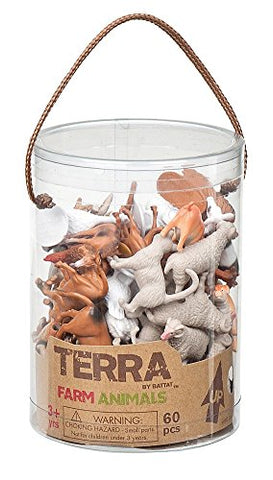 Terra Farm Animals in Tube