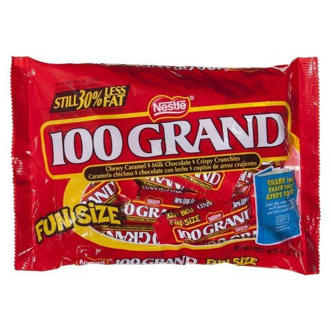100 Grand Fun Size Bars, 11 oz Bag