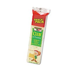 '- Sandwich Cracker, Club & Cheddar, 8 Cracker Snack Pack, 12/Box