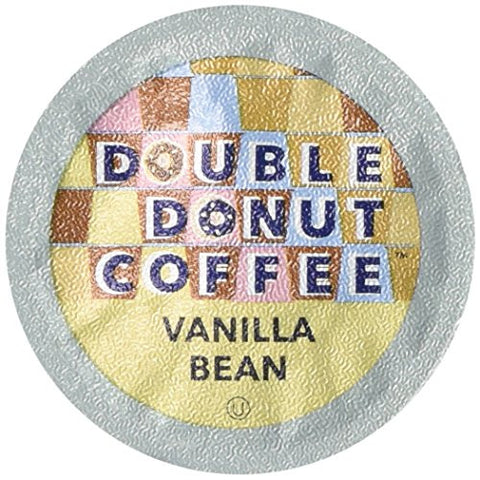 Double Donut Coffee Single Serve Cups for Keurig K-Cup Brewer, Vanilla Bean, 12 Count