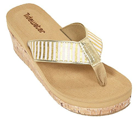 Beach Club Wedges - Onslow Gold, Size 8
