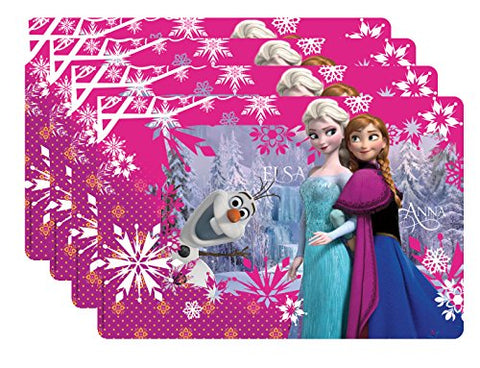 Disney Frozen Plastic Placemats - Anna and Elsa, 17-inch