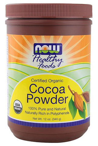 NOW Foods Healthy Foods Certified Organic Cocoa Powder -- 12 oz
