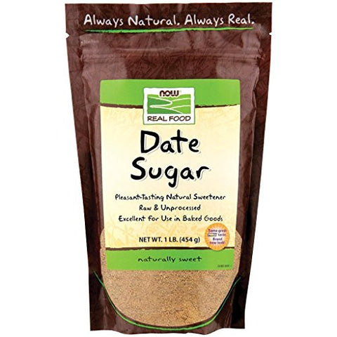 NOW Foods Date Sugar, 1 lb (Pack of 2)