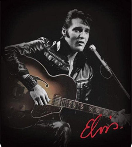Elvis "Leather Jacket" - Officially Licensed Heavy Weight Luxury Faux FurTM Blanket 79" X 96"