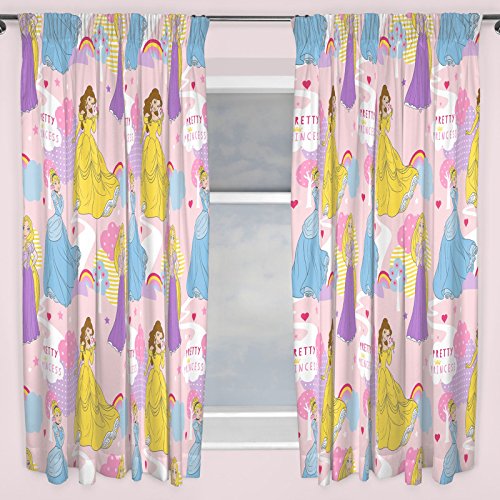Disney Princess Enchanting 72" Curtains (DPCENH72001UK) - 66" wide (168cm) with a 72" drop (183cm)