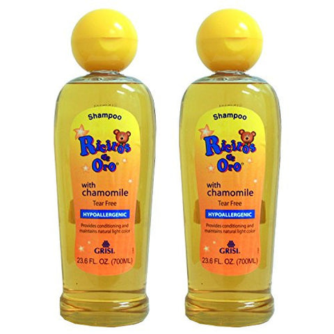 2 PACKS Grisi Ricitos De Oro Baby Shampoo Hypoallergenic Manzanilla Chamomile 23.6 oz each
