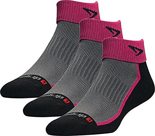 Drymax - Specialty, Trail Run 1/4 Crew/Turndown - October Pink/Black, M