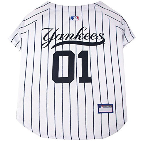 New York Yankees Dog Jersey - Pinstripe Small