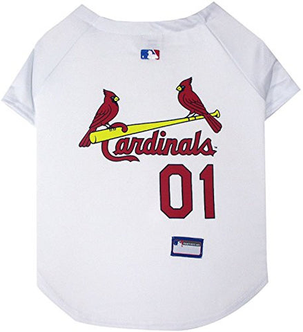 St. Louis Cardinals Dog Jersey - White, small