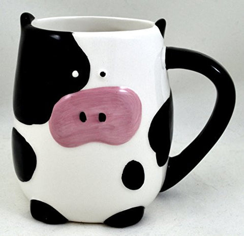 Cow Mug, Black/White