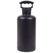 Double Wall Stainless Steel Water Bottle - 64 oz Tank Growler, Matte Black