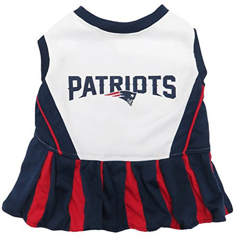 New England Patriots NFL Cheerleader Dress For Dogs - Size Medium