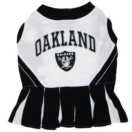 Oakland Raiders NFL Cheerleader Dress For Dogs - Size Small