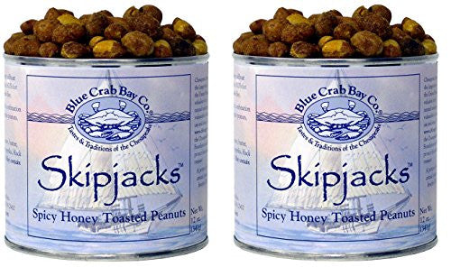 Skipjacks Spicy Honey Roasted Peanuts - 12 oz