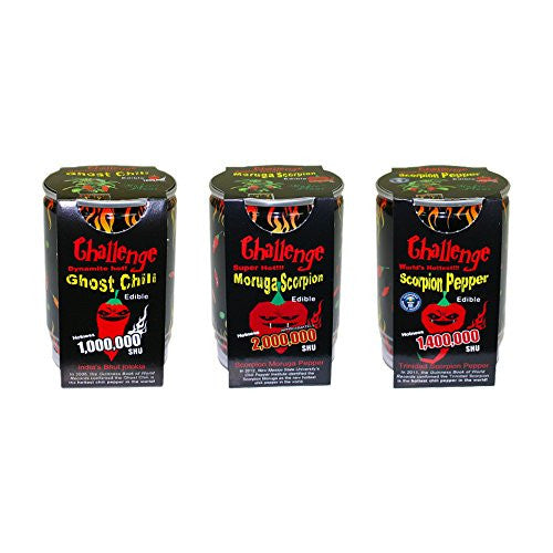 Challenge Chocolate Habanero, Scorpion Pepper Magic and Ghost Chili Magic Plant