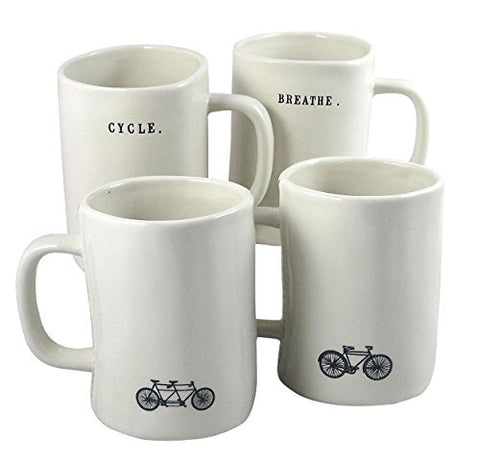 Bike Mugs Set of 4