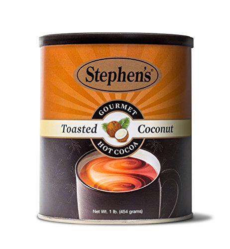 Stephen's Gourmet Hot Cocoa Toasted Coconut 1lb. Canister