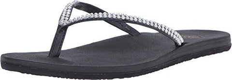 Women's Sandals Bezel - Black, Size 5