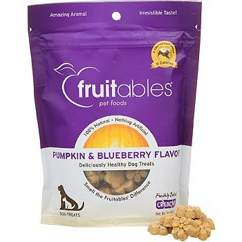 Fruitables Natural Dog Biscuits 7 oz. (pack of 2) 0.75" Diameter Pumpkin & Blueberry
