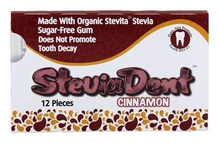Stevita SteviaDent Gum, Cinnamon, 12 ct