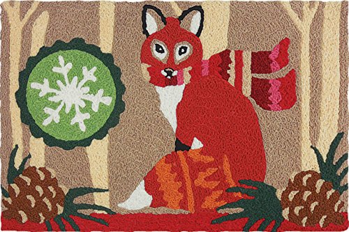 Winter Fox, Jellybean Rug 21" x 33"