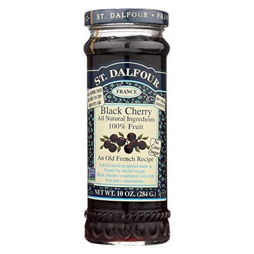 St Dalfour Black Cherry Preserve in  Jar, 10 oz