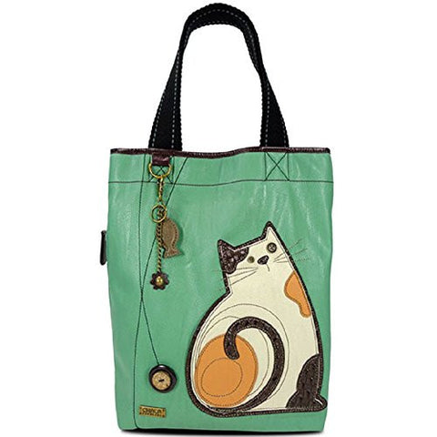Everyday Tote - LaZzy Cat (Teal)
