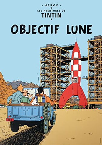 Tintin Objectif Lune Poster
