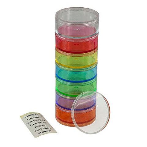 Stackable Large Pill Case, 8" x 2.75" Dia