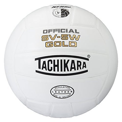 Tachikara SV5W Gold Competition Premium Leather Volleyball by Tachikara
