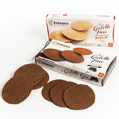Thin Waffle Butter Cookies by Tresors Gourmands