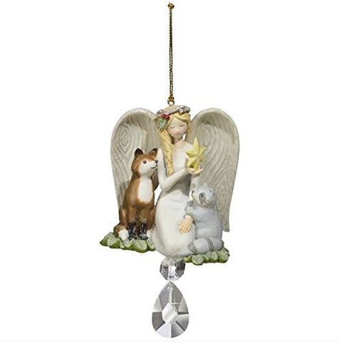 Angel Ornaments With Crystals - Fox and Racoon
