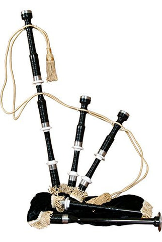 Roosebeck Full Size Sheesham Bagpipe Black Finish with Black Cover