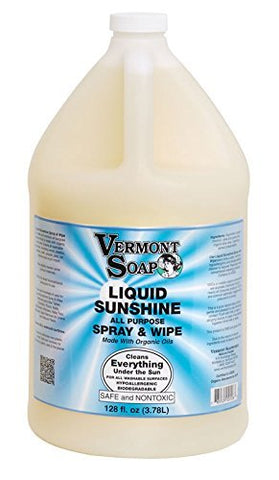 Liquid Sunshine ZERO-VOC Spray & Wipe Surface Cleaner, 128oz