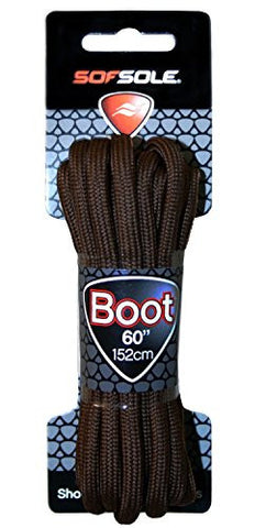 Boot Round Lace - Dark Brown Waxed 72-inch