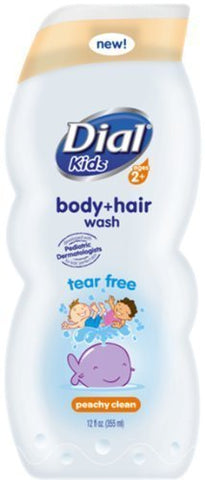 Dial Kids Peachy Clean Body+Hair Wash 12 oz