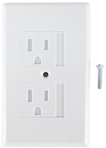 Mommy's Helper 50 Pack Bulk Safe Plate Electrical Outlet Covers Standard, White
