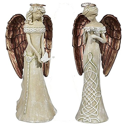 Angel Figurine - Angel Holding Flowers